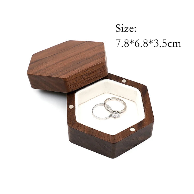Luxury Hexagon Ring Case 