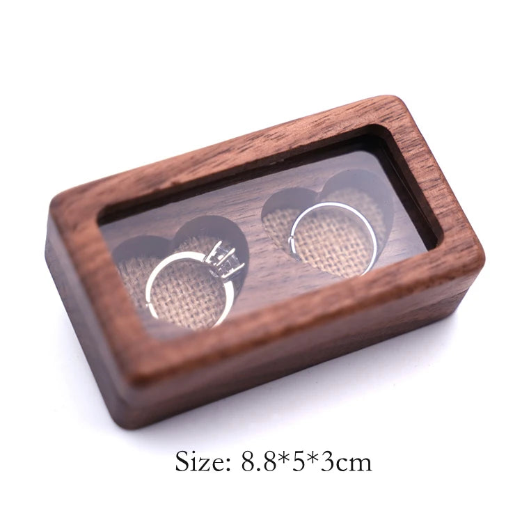 Luxury Double Heart Gift Ring Case