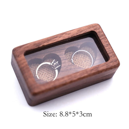 Luxury Double Heart Gift Ring Case