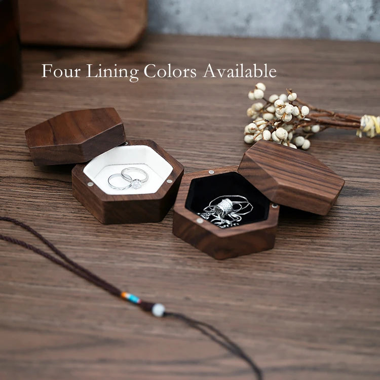 Luxury Hexagon Ring Case 