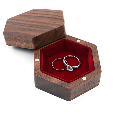 Luxury Hexagon Ring Case 