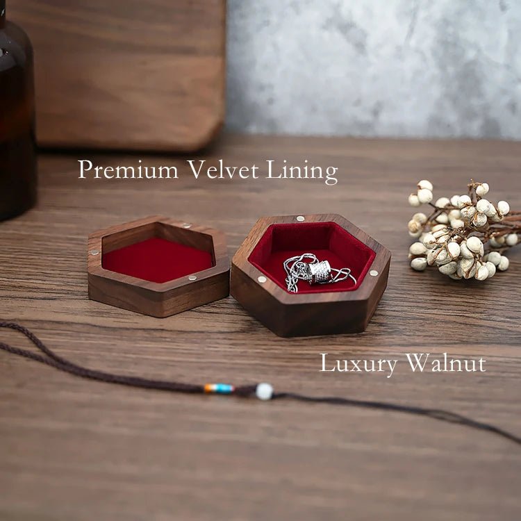 Luxury Hexagon Ring Case 