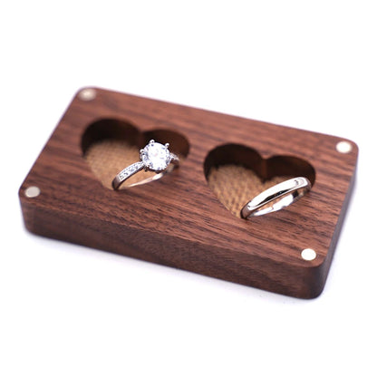 Luxury Double Heart Gift Ring Case