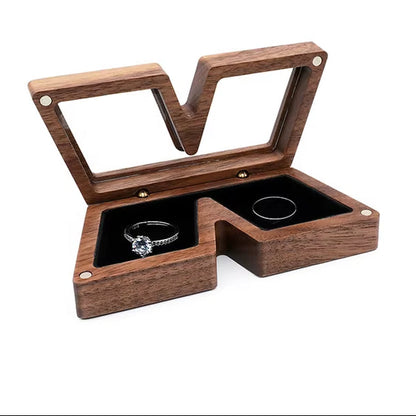 Wholesale Unique Luxury Walnut Pendant Earring Necklace Packaging Wooden Box for Ring Jewelry